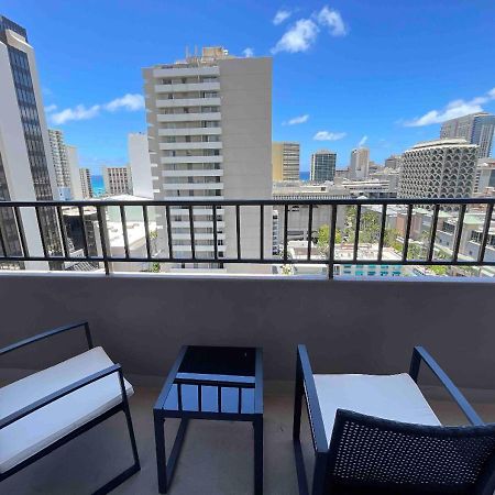 Ferienwohnung 1508- Heart Of Waikiki With Kitchen-Free Parking-King Bed-Corner Unit Honolulu Exterior foto